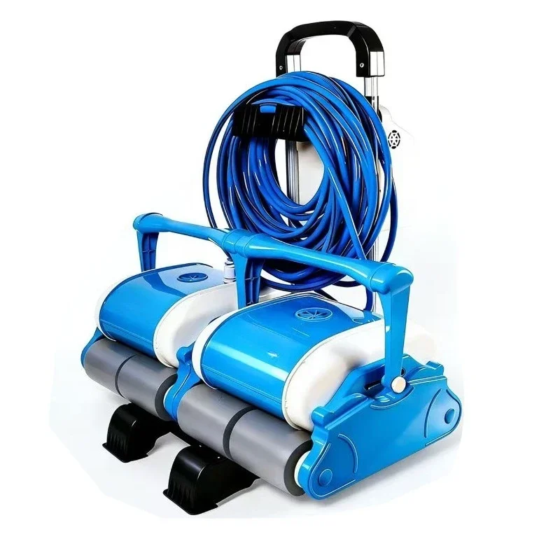 Water park automatic double-head sewage suction machine, wall-climbing pool bottom cleaning robot