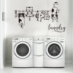1Pc Cartoon Cat Wall Sticker for Baby Room Home Decor Accessories Living Room Wall Art Kids Room Decoration Bedroom Wall Decals