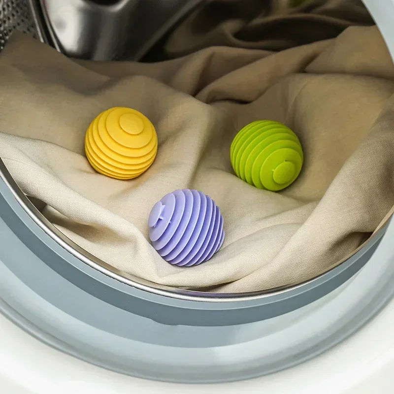 

2024 New 3PCS Reusable Magic Laundry Balls PVC Dryer Ball Fabric Softener Clothes Cleaning Tools Washing Machine Accessories