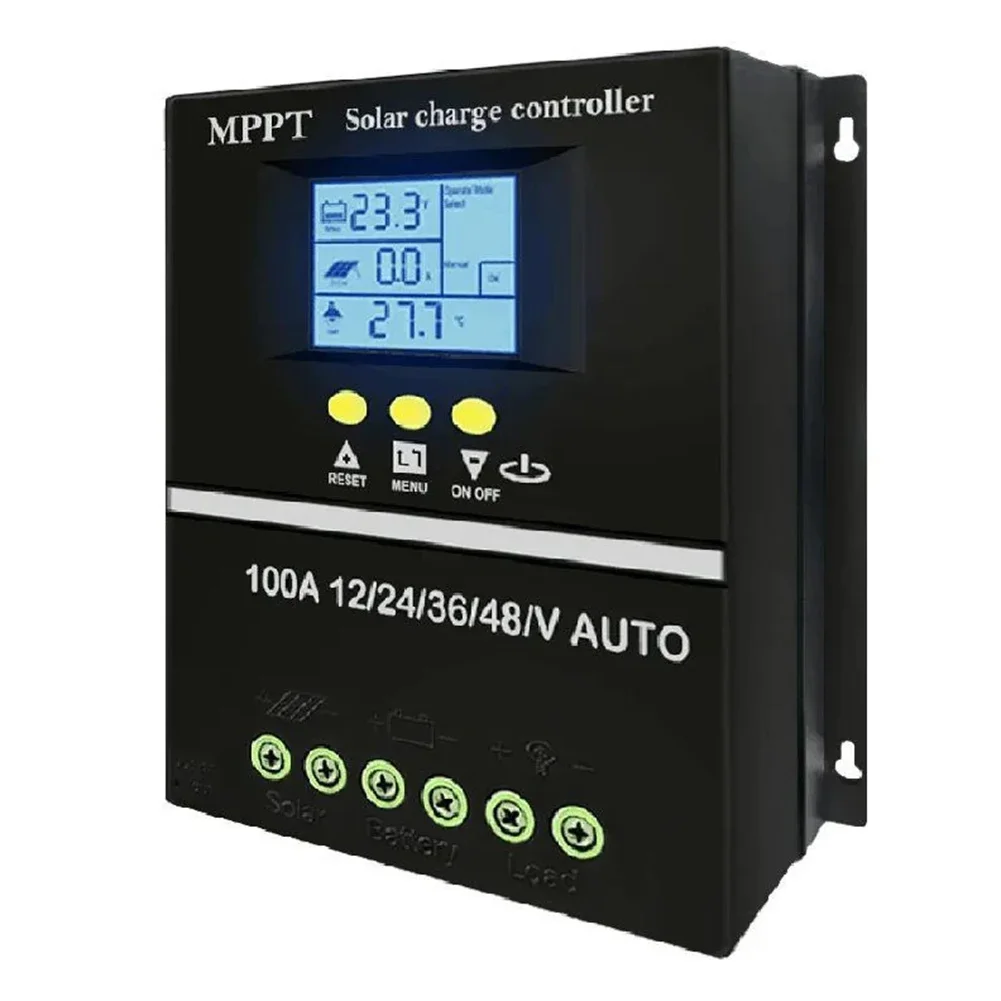 

MPPT Solar Charge Controller 100A 80A 60A 12V/24V/36V/48V With Backlight LCD And Dual USB Ports For Efficient Solar Charging