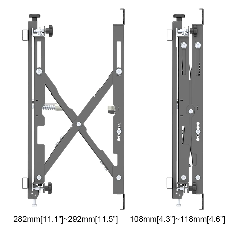 Pop Up Push In LCD TV Wall Mount Video Wall Bracket TV Wall Mount Bracket Max Load 50kg for Professional Advertising Display