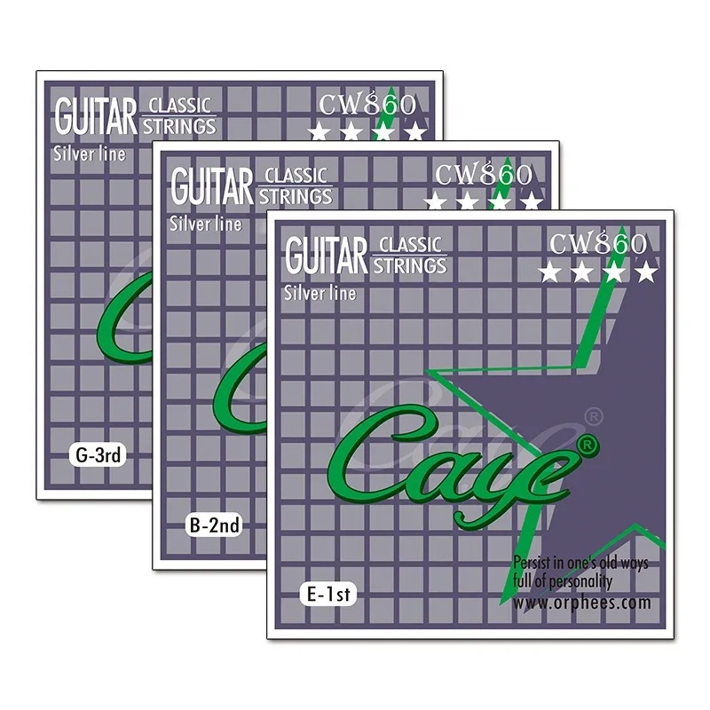 2 corde Caye Crossing, corde classiche, corde in nylon 1/2/3/4/5/6 corde, corda singola, corde per chitarra classica