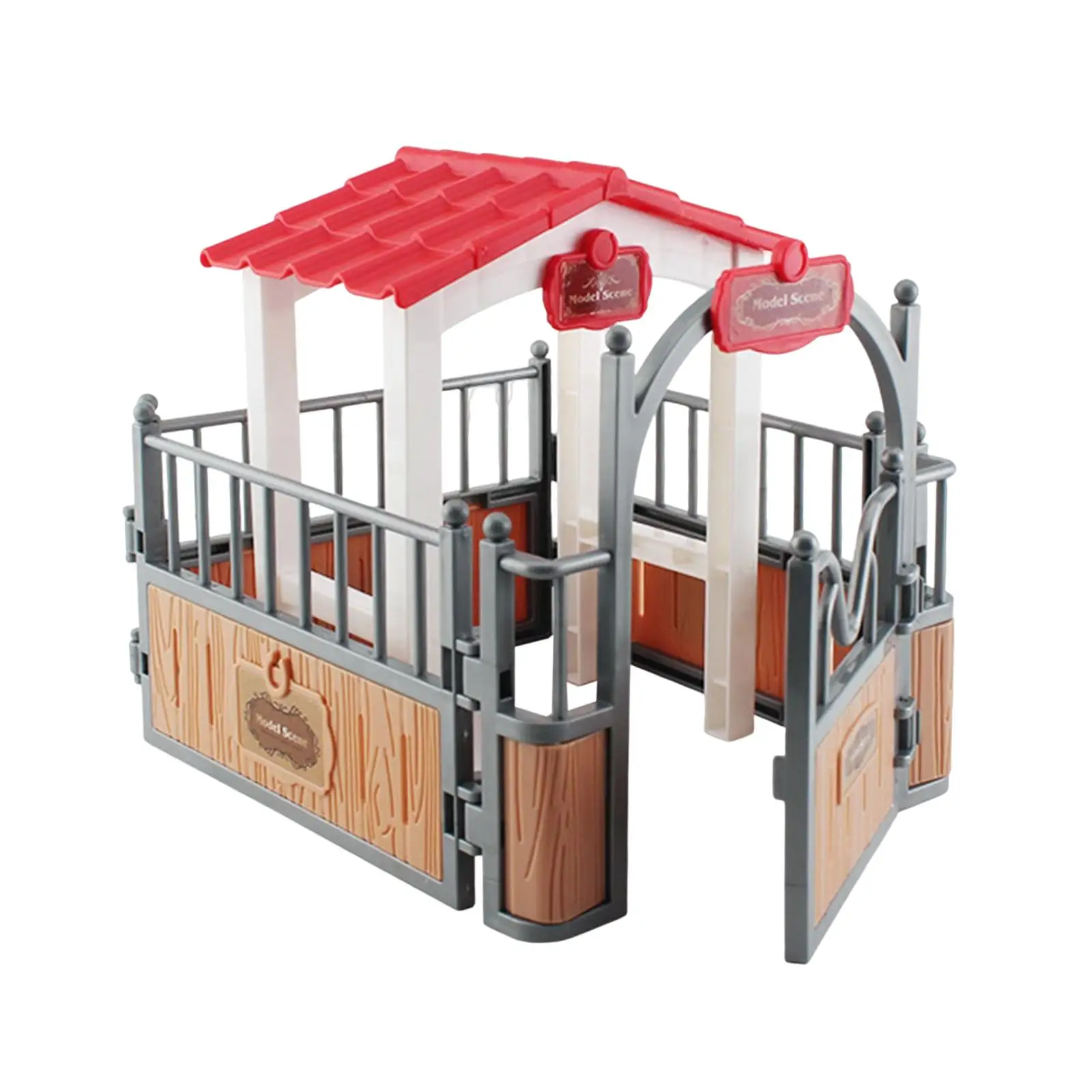 Simulation Model Farm Animal Fence Horse Fence Playset for Miniature Scene