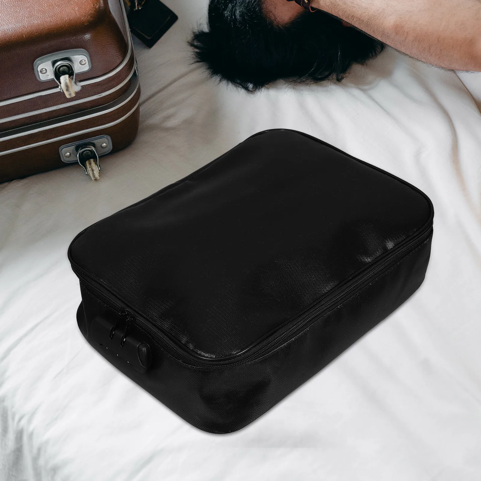 

Document Storage Pouch Spacious Design Secure Password Lock Efficient Organization Portable File Organizer Important Document