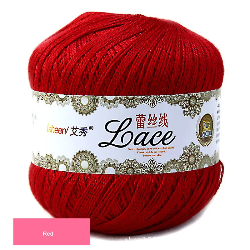 50g/Ball 8 # Lace Crochet Thread Cotton Wool Fine Yarns Embroidery Crochet Knitting Lace Jewelry DIY Hand Knitting Threads