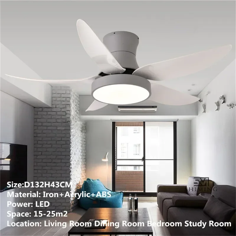 CEDRIC Modern Fan Light LED Luxury Living Room Restaurant Bedroom Study Ceiling Fan Light Remote Electric Fan Light