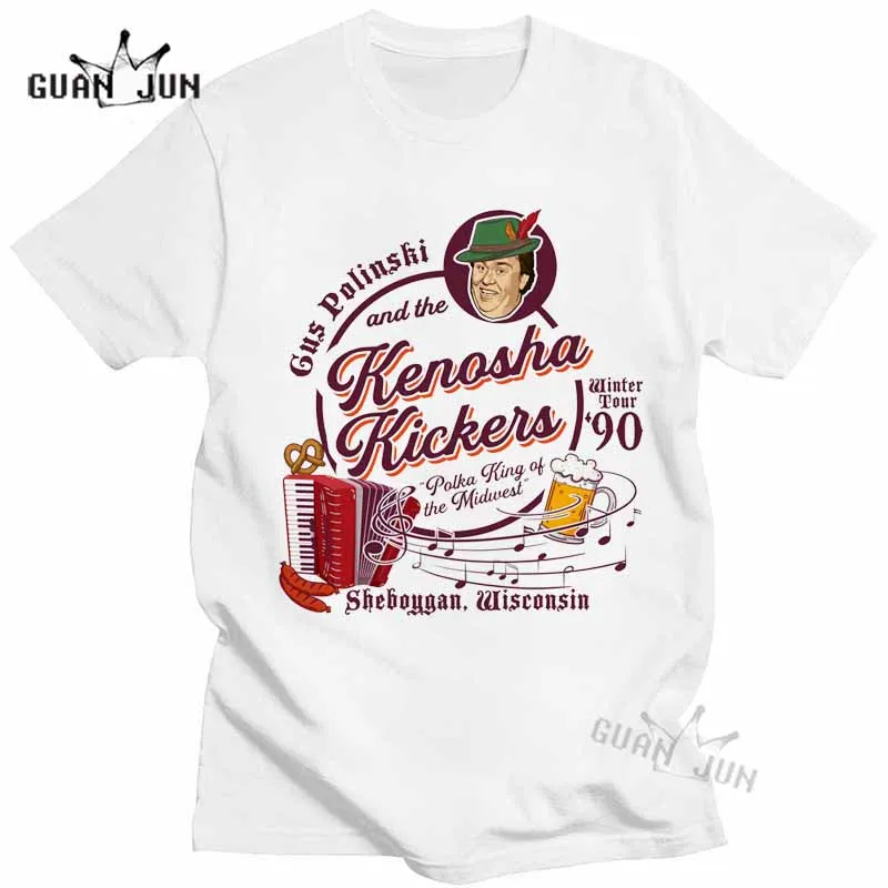 Kenosha Kickers The Polka King of The Midwest Vintage T Shirt Mens Tshirts 100% Cotton Unisex T-shirts New Harajuku Tees Tops