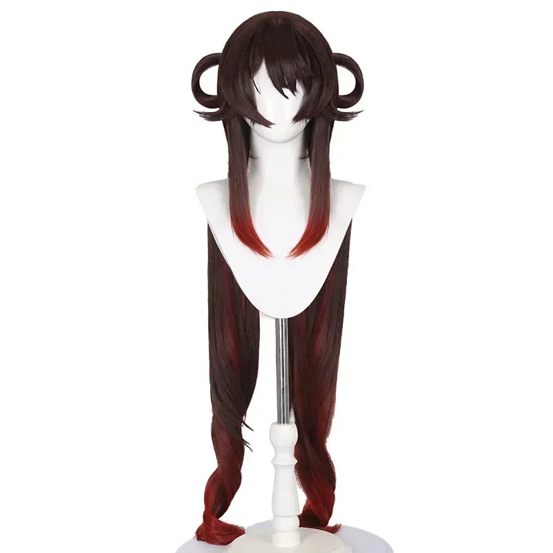 

Game Genshin Impact Lantern Rite Hutao Cosplay Wig Hu Tao Black Long Hair Halloween Cosplay Hearwear Accessories