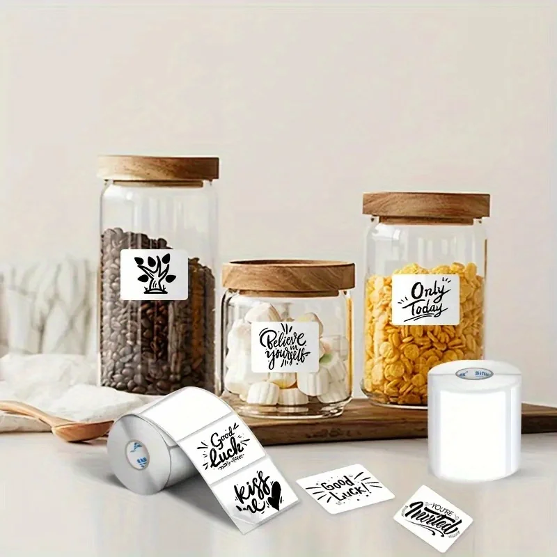 6 Rolls 40x30mm Thermal Label Paper Compatible M110 M221 M120 Portable Printers for Office Home Ecommerce Inventory Shipping Use