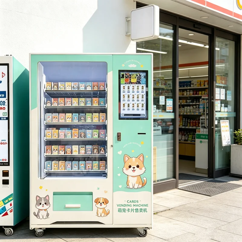 Foodline TCG Game Card Vending Machine Automatic Trading Collectible Card Dispenser For Game Center Convenience Store