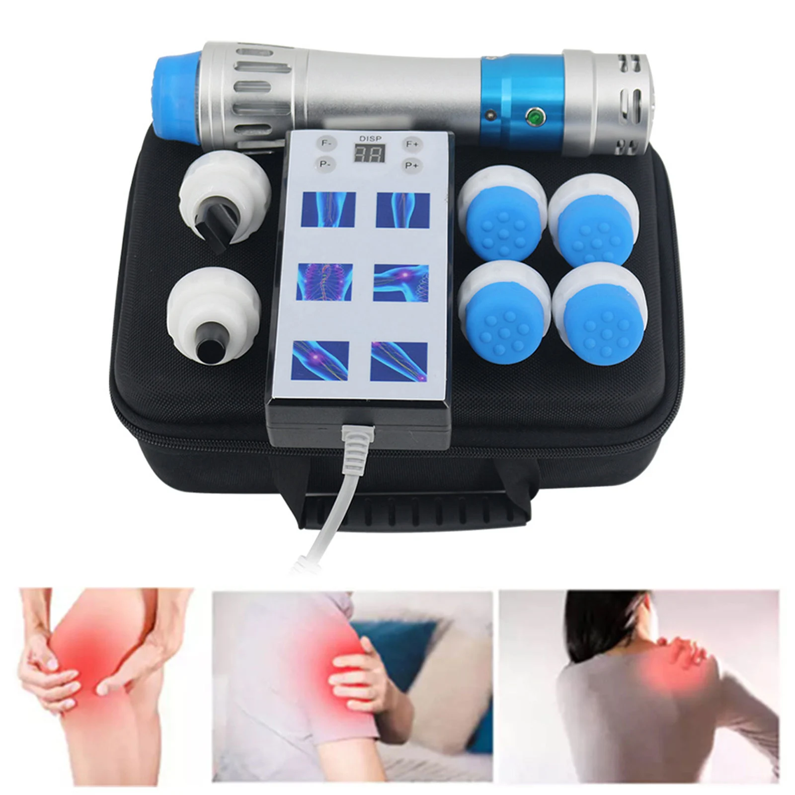 Máquina de Terapia por Ondas de Choque Extracorpórea Trata ed Alívio da Dor Massageador Relaxamento Onda de Choque Fisioterapia Instrumento de Tratamento