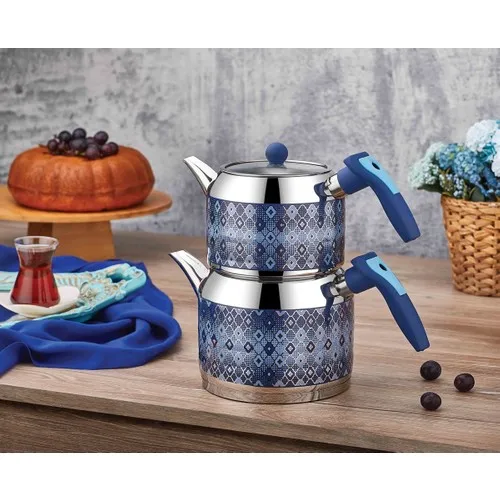 Heroes Enza Midi Length Blue Teapot