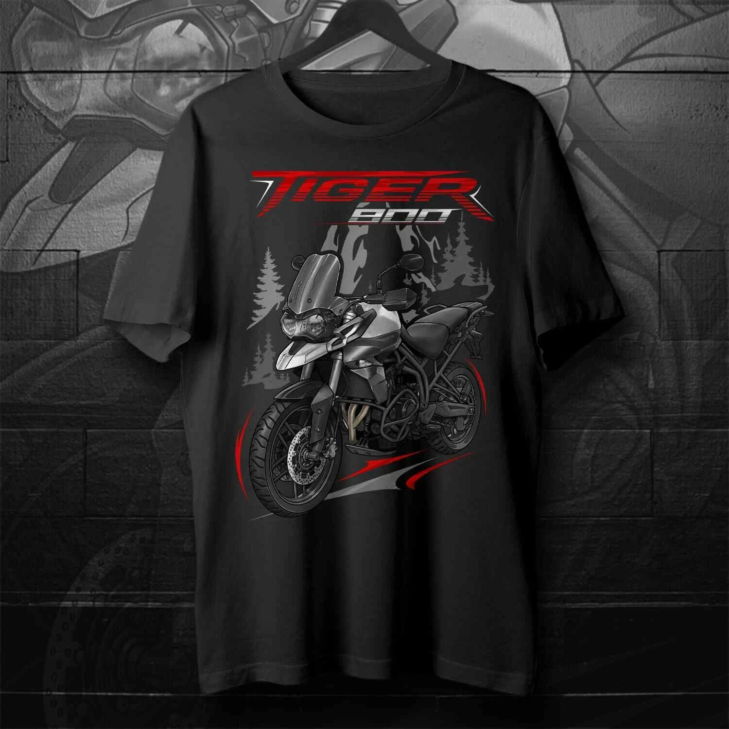 

2025 Summer Cotton Round Neck Short Sleeves for Men Women Triumph Tiger 800 2011-2014 - Motorcycle T-Shirt for Riders