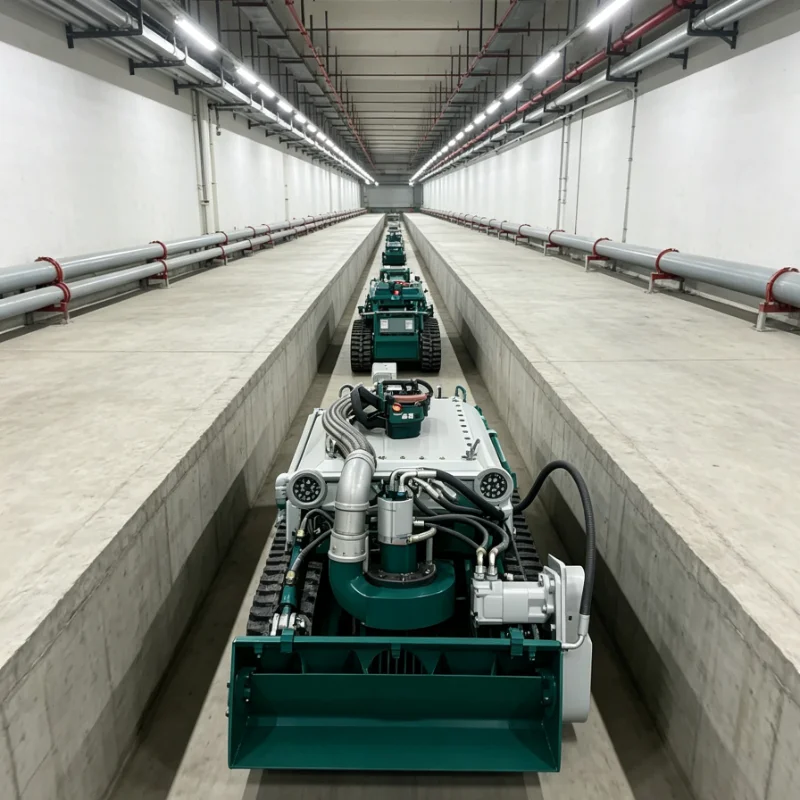 Robot de dragage industriel personnalisé, châssis étanche IP68 pour système de drainage municipal, désagrémenteur haute efficacité