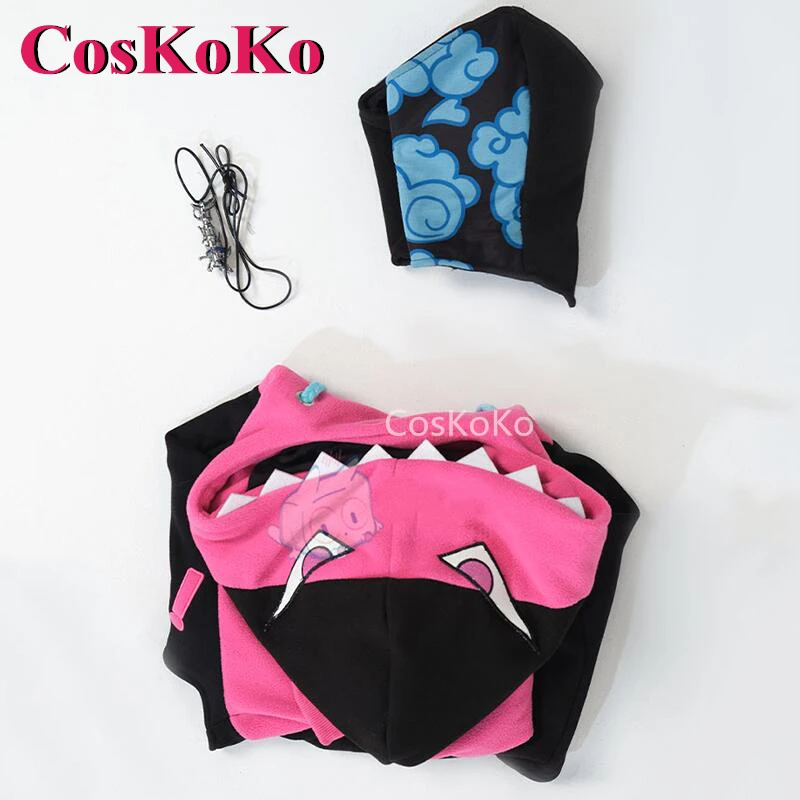 CosKoKo Jinx Cosplay Anime Game LOL Costume The Loose Cannon Fashion derival felpa con cappuccio abbigliamento quotidiano donna Party Play