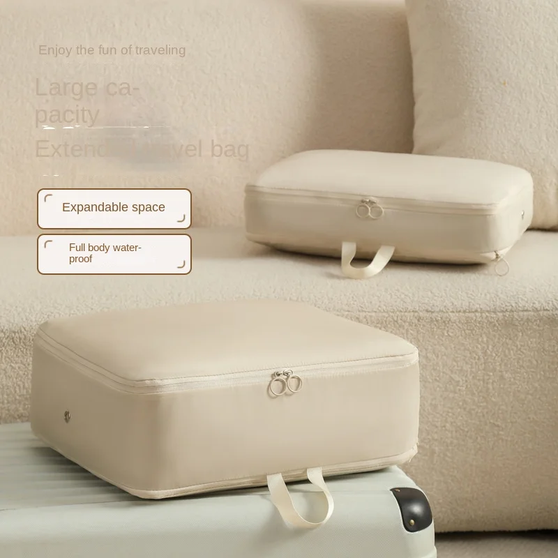 Compression Packing Cube Bag Tote Bag Travel Essentials Remote Control Organizer Portable Luggage Clothing Storage Bag