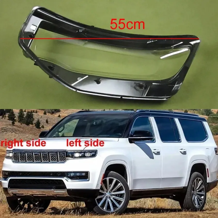 

Для Jeep Wagoneer 2023, крышка фары, прозрачный абажур, корпус фары, плексиглас, замена оригинальных линз