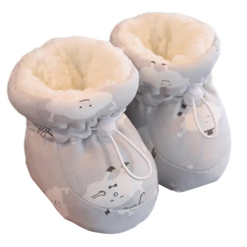 Baby Warm Winter Shoes Warm Baby Socks Shoes Cozy Soft Kids Boots Non-Slip Texture Shoes Warm Cotton Winter Booties For Winter