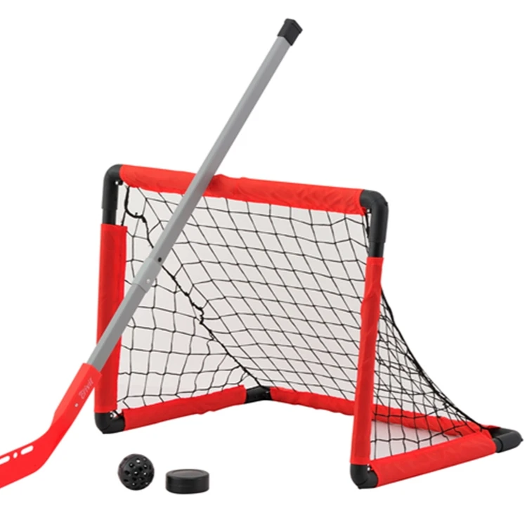 

Outdoor Children Mini Hockey PLASTIC Ice Hockey Training Stick Net Set with Goal Post Hockey Bag