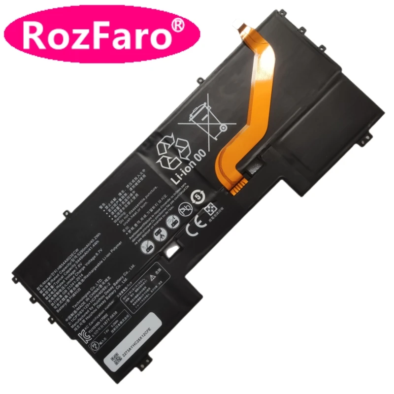 

RozFaro HB54A9Q3ECW Laptop Replace Battery 7.6V 41.4Wh 5449mAh For Huawei MateBook X WT-W09 WT-W19 WT-WX9 Notebook