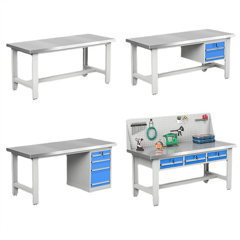 Heavy Duty Anti-static Stainless Steel Workbench Auto Repair Workshop Operation Table Factory Packaging Work Table