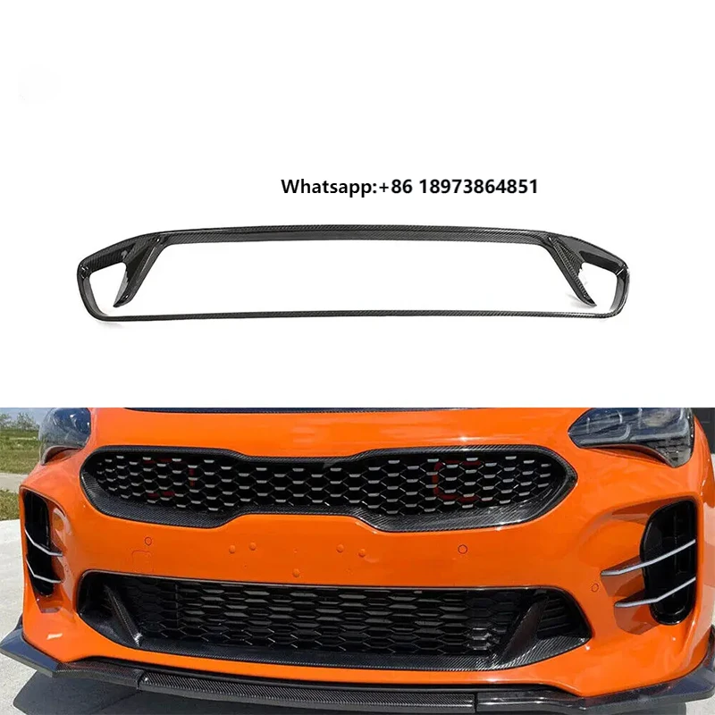 

Carbon Fiber Front Bumper Lower Grill Vent for KIA Stinger GT Hatchback 4-Door 2018-2023