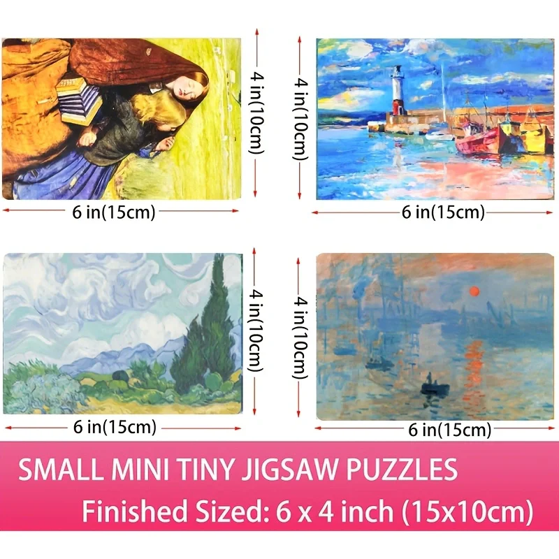 600 Pieces Adult Puzzles - Oil Painting Series, Best Christmas Gifts Premium Puzzles, Unique Collectible Home Decoration