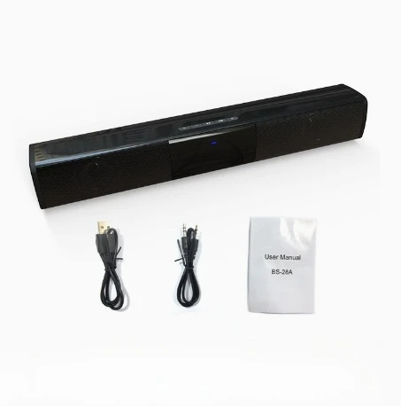BS28B Soundbar TV Speaker Bluetooth Subwoofer High Power Wireless Remote RCA Home Theater Audio