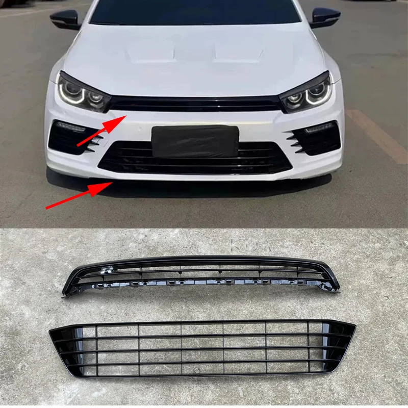 Auto Replacement Front Upper Lower Bumper Grille Racing Grill for