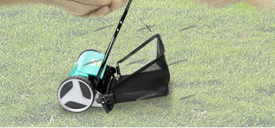 15 Inch Hand Push Lawn Mower Lightweight American Style Household Mower