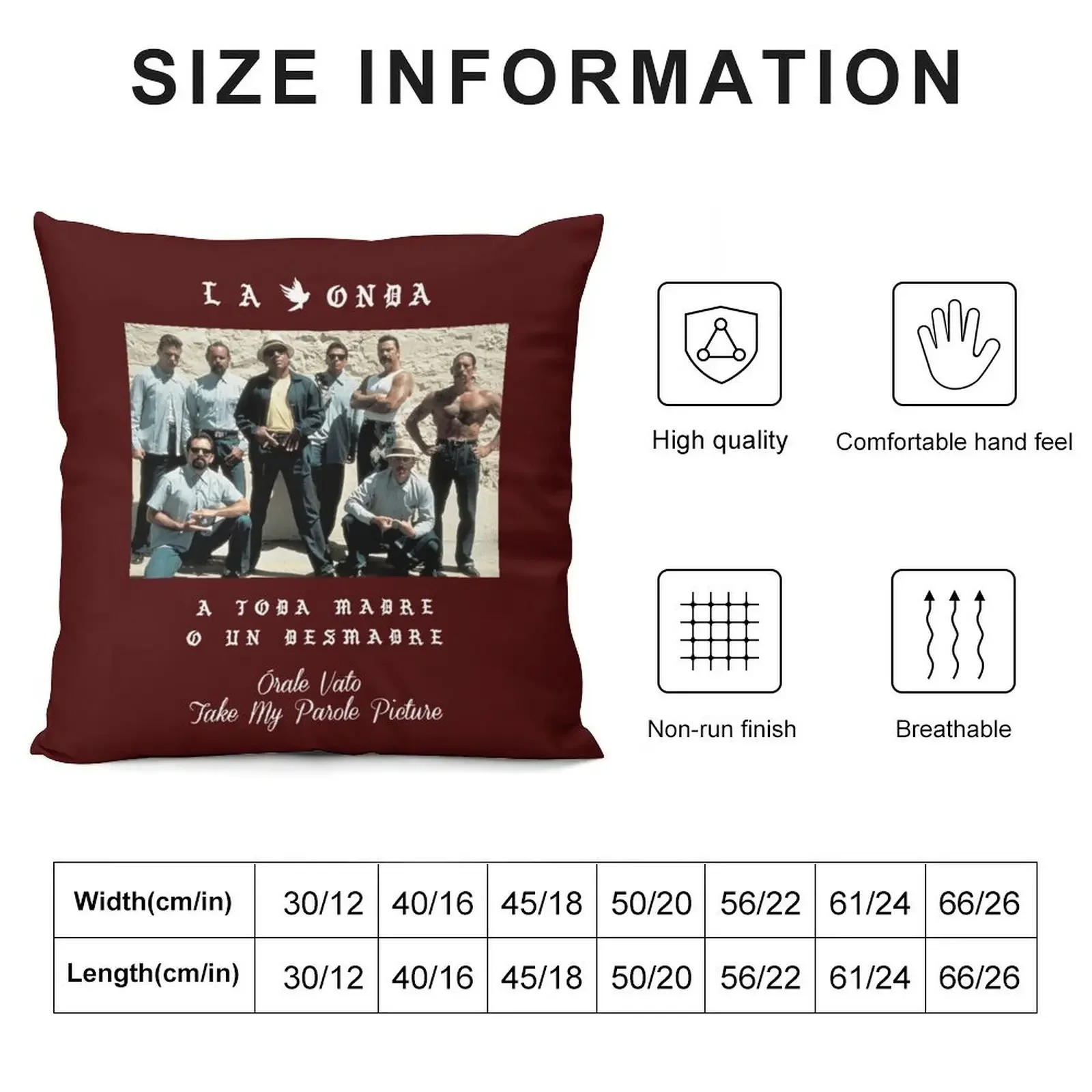 La Onda Blood In Blood Out limited edition Vatos Locos rare collection Throw Pillow Cushions pillow