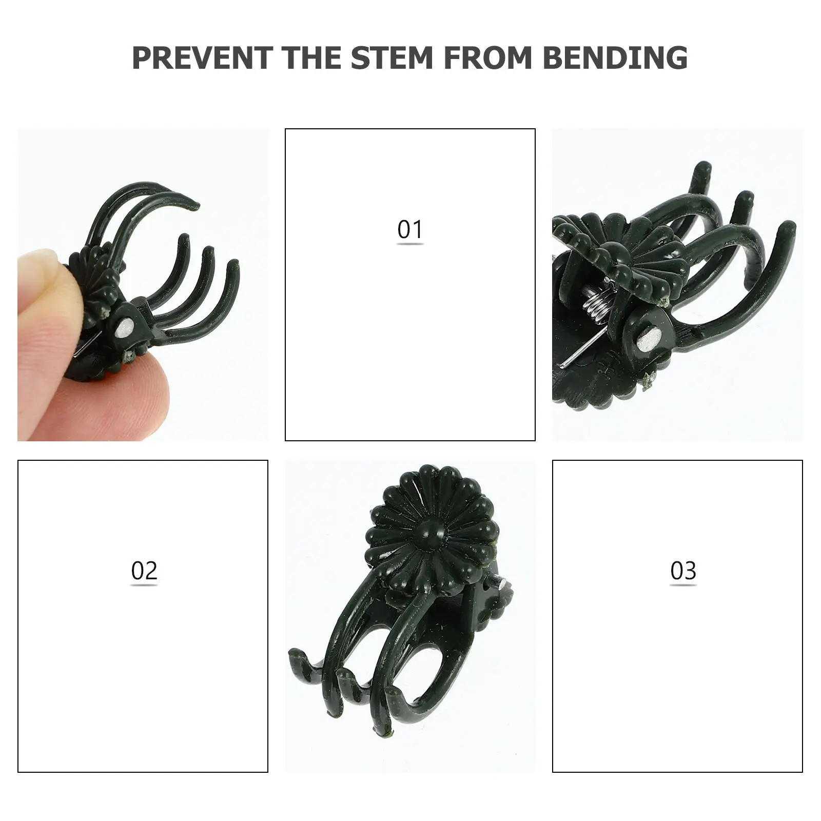 10Pcs Plastic Orchid Clips Reusable Plant Support Clamps for Gardening Vine Stems Flower Branch Holders Garden Orchid Clips