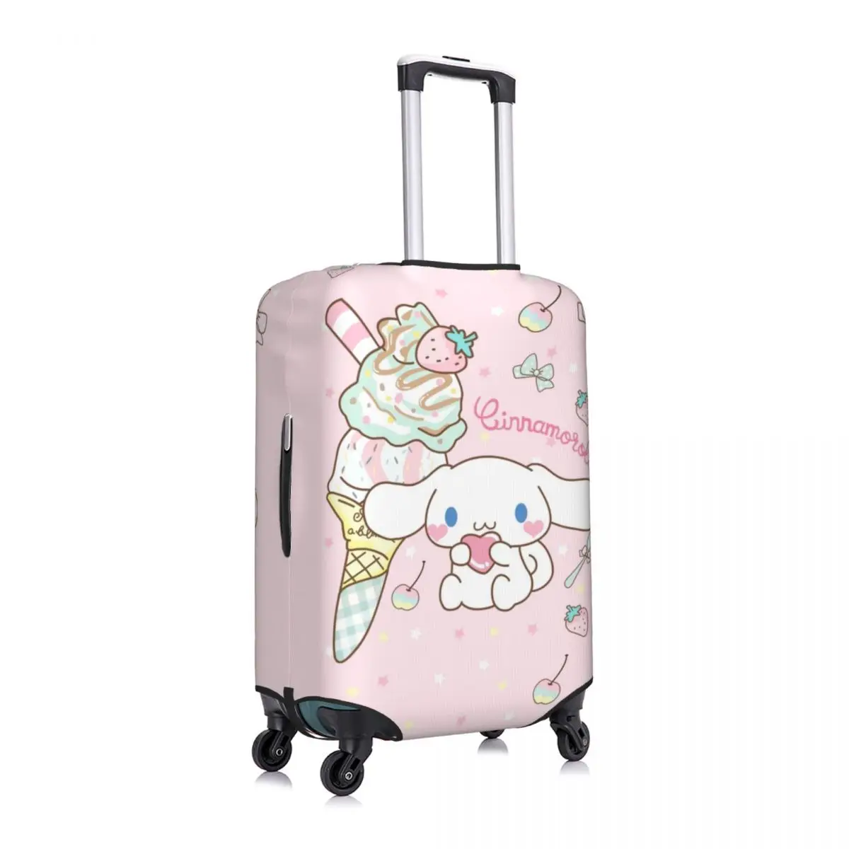 Custodia protettiva per valigia da viaggio elastica personalizzata Cinnamoroll Cartoon per valigia da viaggio adatta a 18-32 pollici