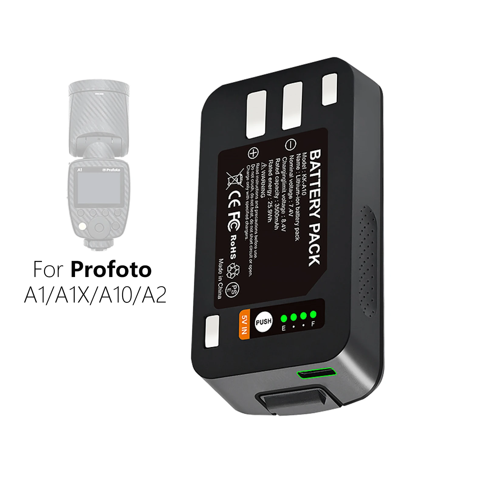 3500mAh Li-ion Long Lasting Battery For Profoto 100498 100397 Profoto A1 A1X A10 Camera Flash Betteries