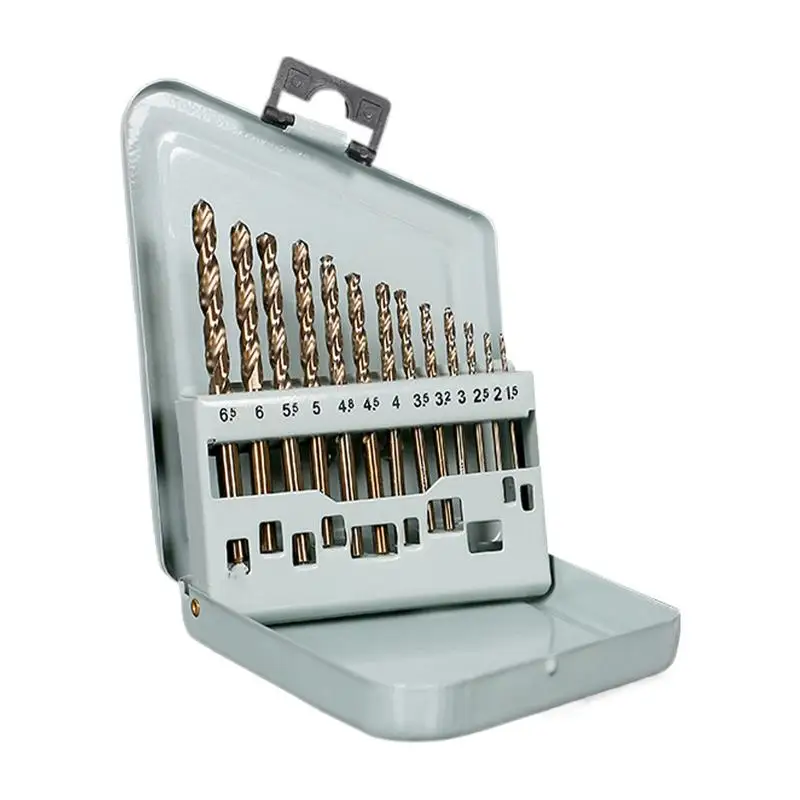 

Drill Bits Sets Heavy Duty High Speed Steel Cobalt Drill Bits Tools Home Improvement For Masonry Tile Aluminum Wood Plumbing
