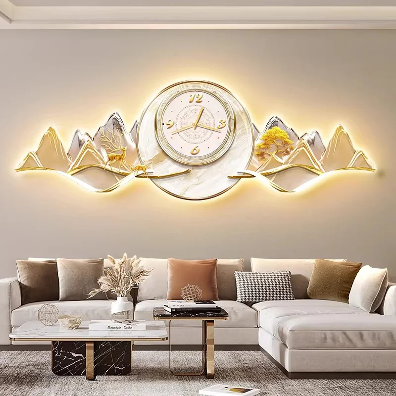 ^Luxury Fashion Clock Wall Aesthetic Design Minimalist Simple Clock Wall Xenomorph Vintage Horloge Murale Ornaments Home Decor