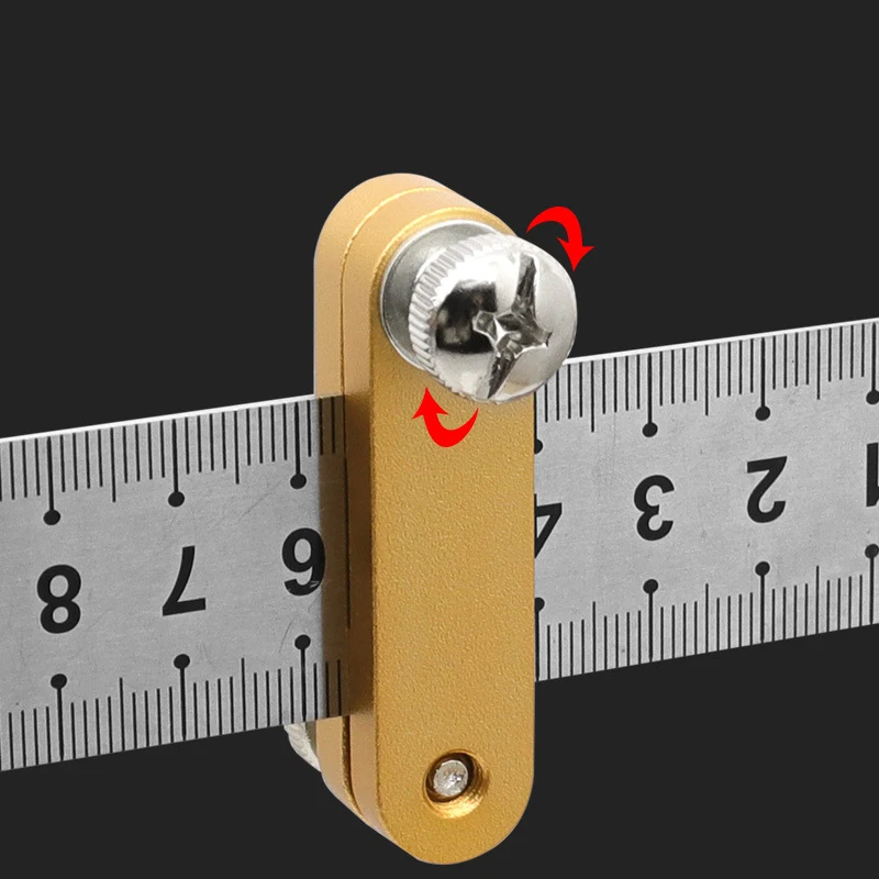 Fashion Steel Ruler Positioning Block Woodworking Scribe Drawing Mark Line Gauge Carpenter DIY Measuring Carpenter Tools