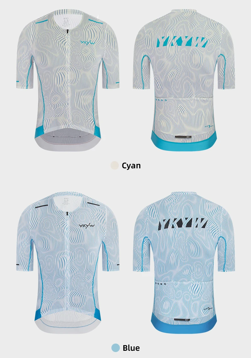 YKYWBIKE Herren CoolFlow Pro Rennrad-Trikot Leichtes Straßenrad-Shirt Sommer Fahrradtrikot MTB-Bekleidung – Detail 12