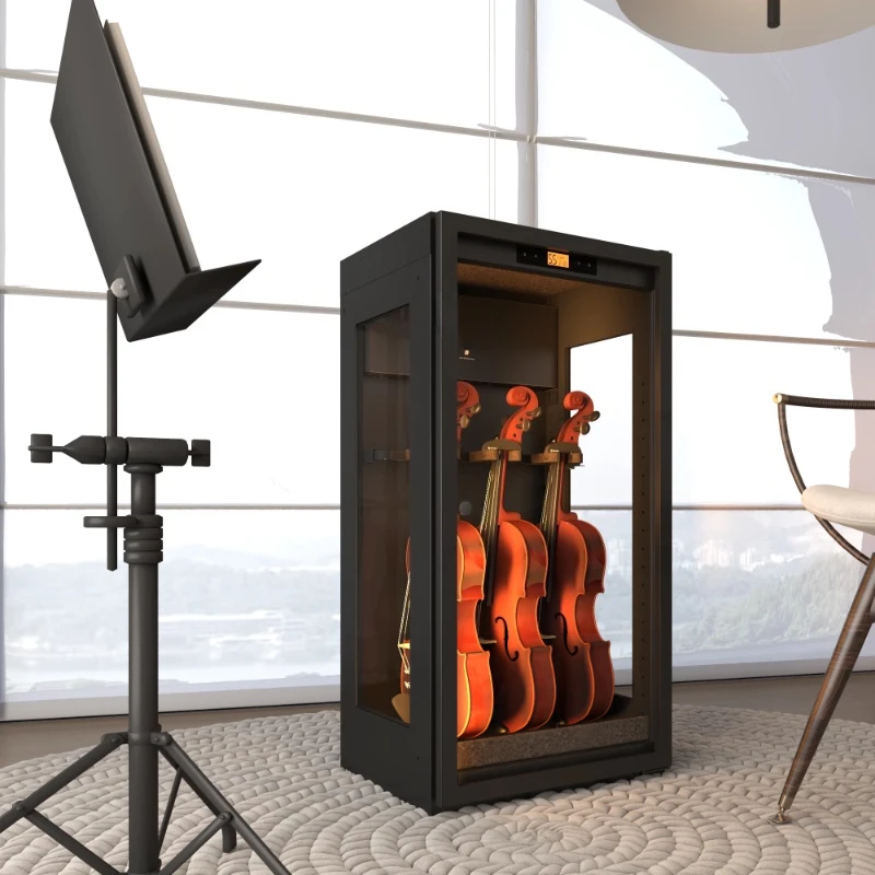 Musical instrument humidification cabinet dehumidification guitar violin bass drying oven