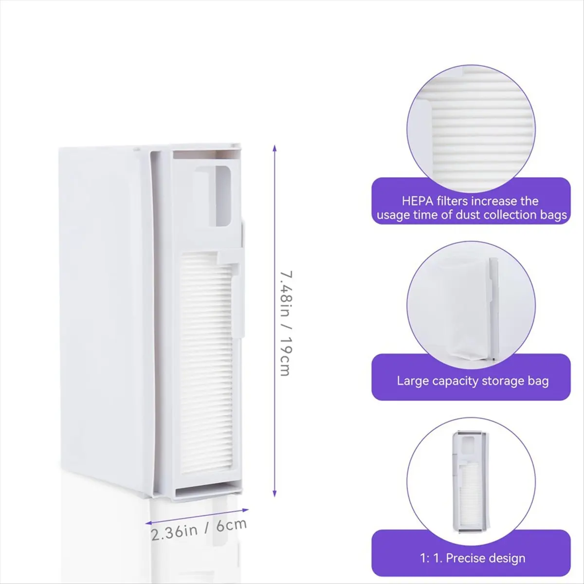 N94R Main Roller Brush Side Brush HEPA Filter Mop Pad Accessories for Narwal Freo X Plus Robot Vacuum Cleaner Accessories B