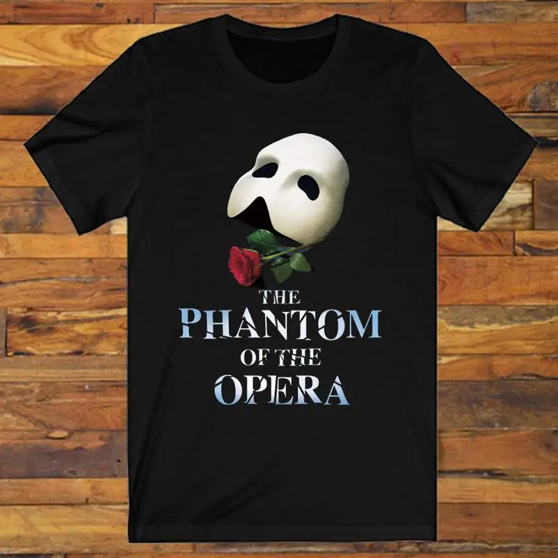 Phantom of The Opera Broadway Musical Men's Black T-Shirt S-5XL
