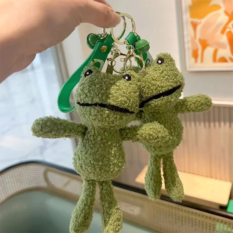 Creative Toy Keychain Decoration Kindergarten Gift Giveaway Teacher Student Award Frog Doll Keychain Plush Pendant Doll