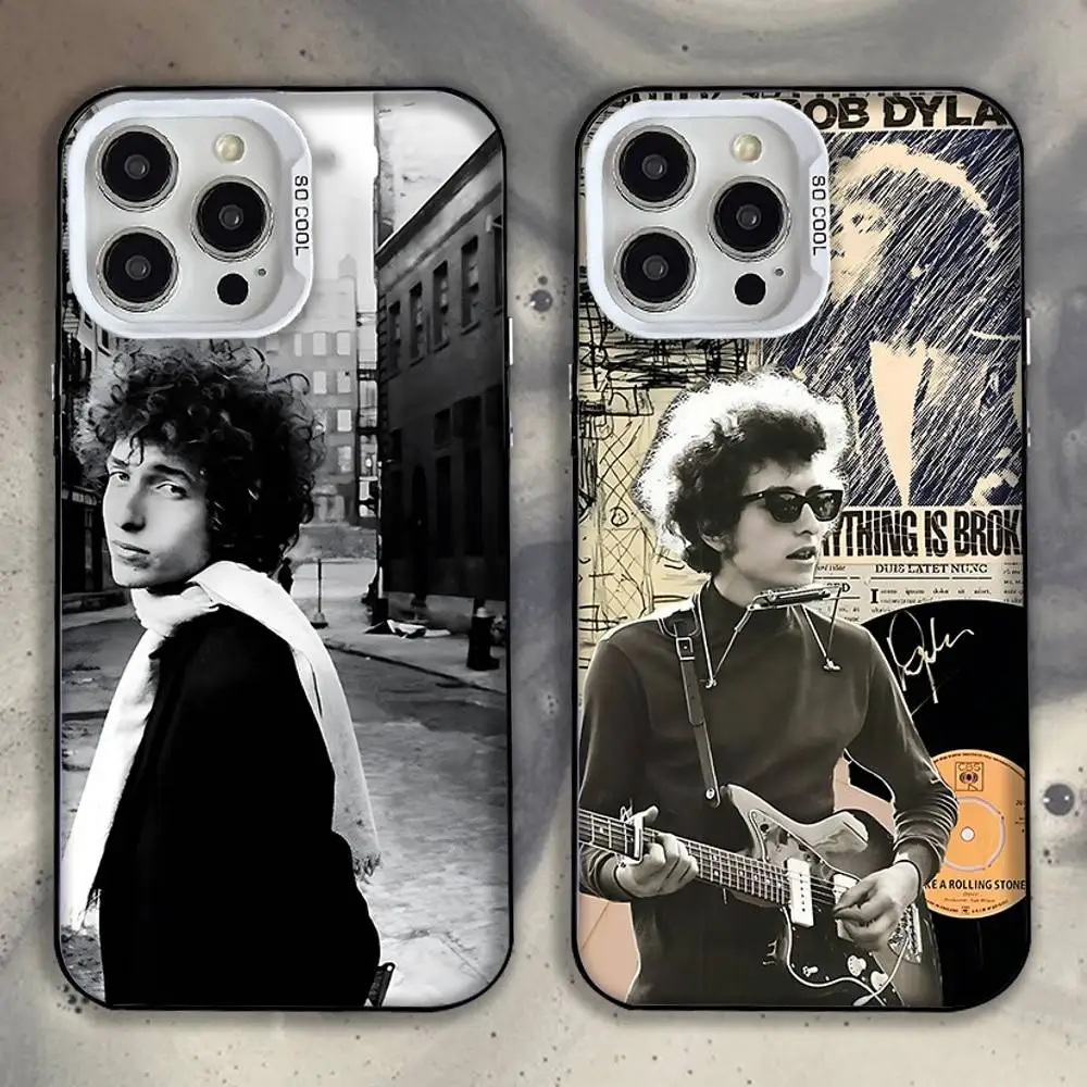 

Bob D-Dylan Singer Phone Case For iPhone 16,15,14,13,12,11,Mini,Pro,SE,MAX White Matte Shockproof Cover