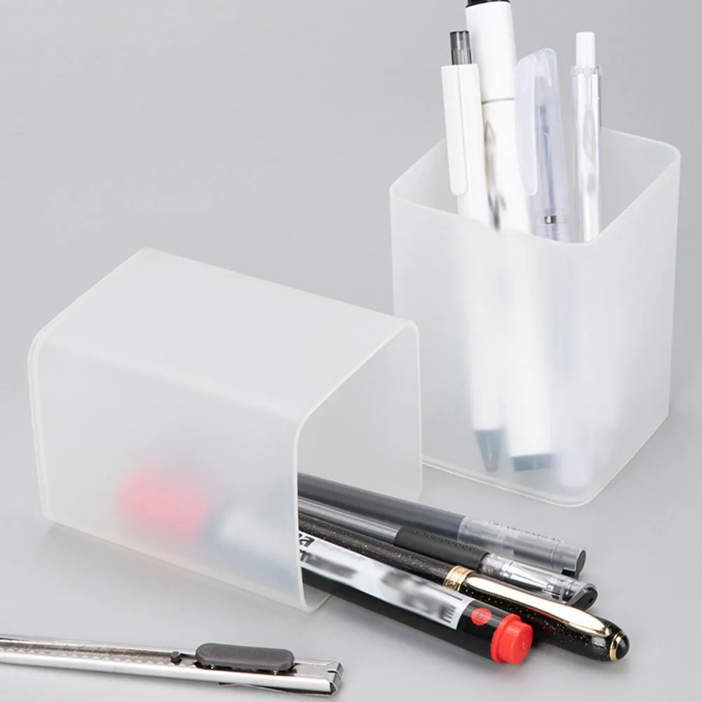 

1Set Multi-Functional Pen Holders Plastic Stationery Containers for Office School White Pen Containers