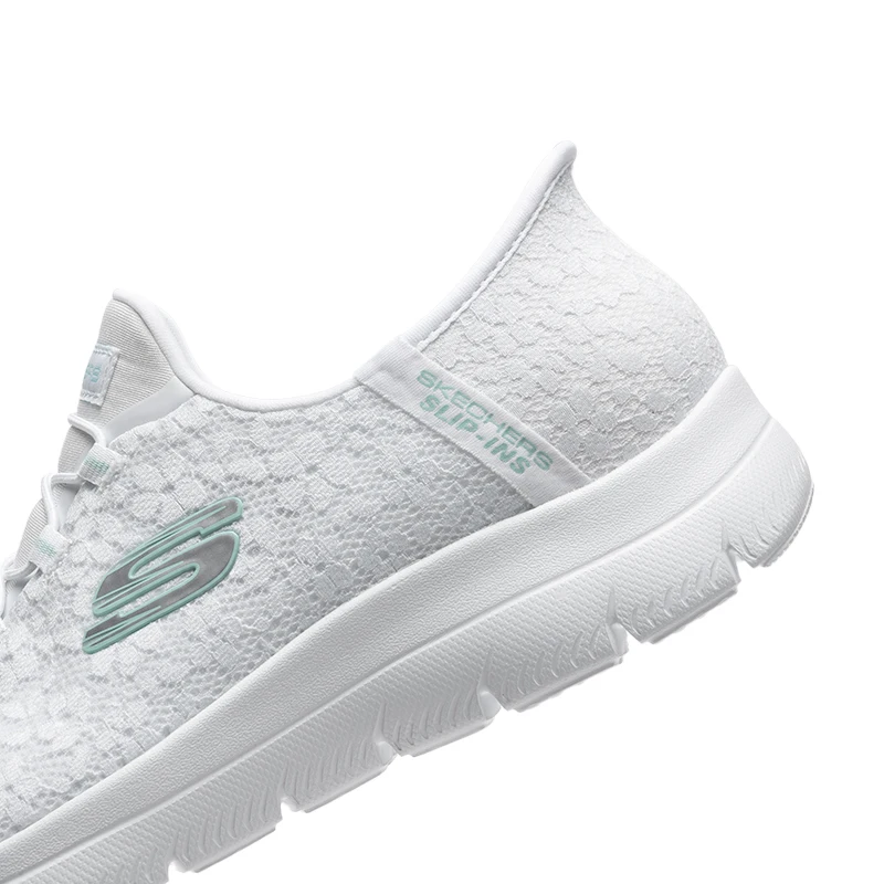 スケッチャーズ レディース カジュアルシューズ、快適、クッション性、通気性、デイリートラベルシューズ 150125-Wht