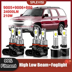 Car Headlight Bulbs LED High Beam Low Beam Foglamp 9005 9006 880 For Chevrolet Tahoe 2001-2006 2001 2002 2003 2004 2005 2006