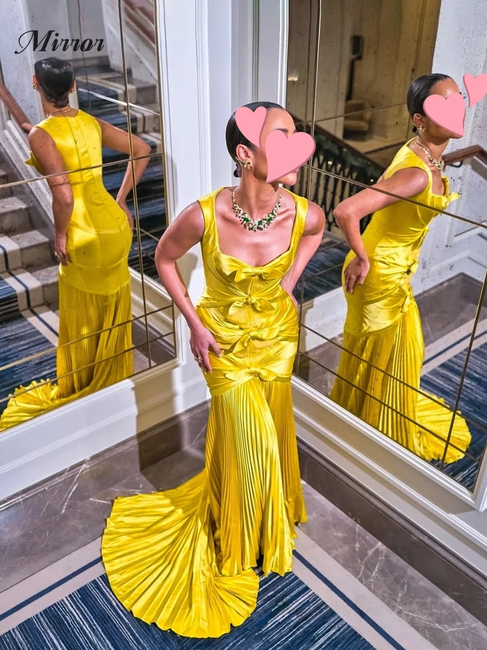 gold mirror prom dress Elegant Vintage Sweet Bow Ruffle Stylish Mermaid New Customize Formal Occasion Dress Evening Party Gowns Sweet 16 Dresses