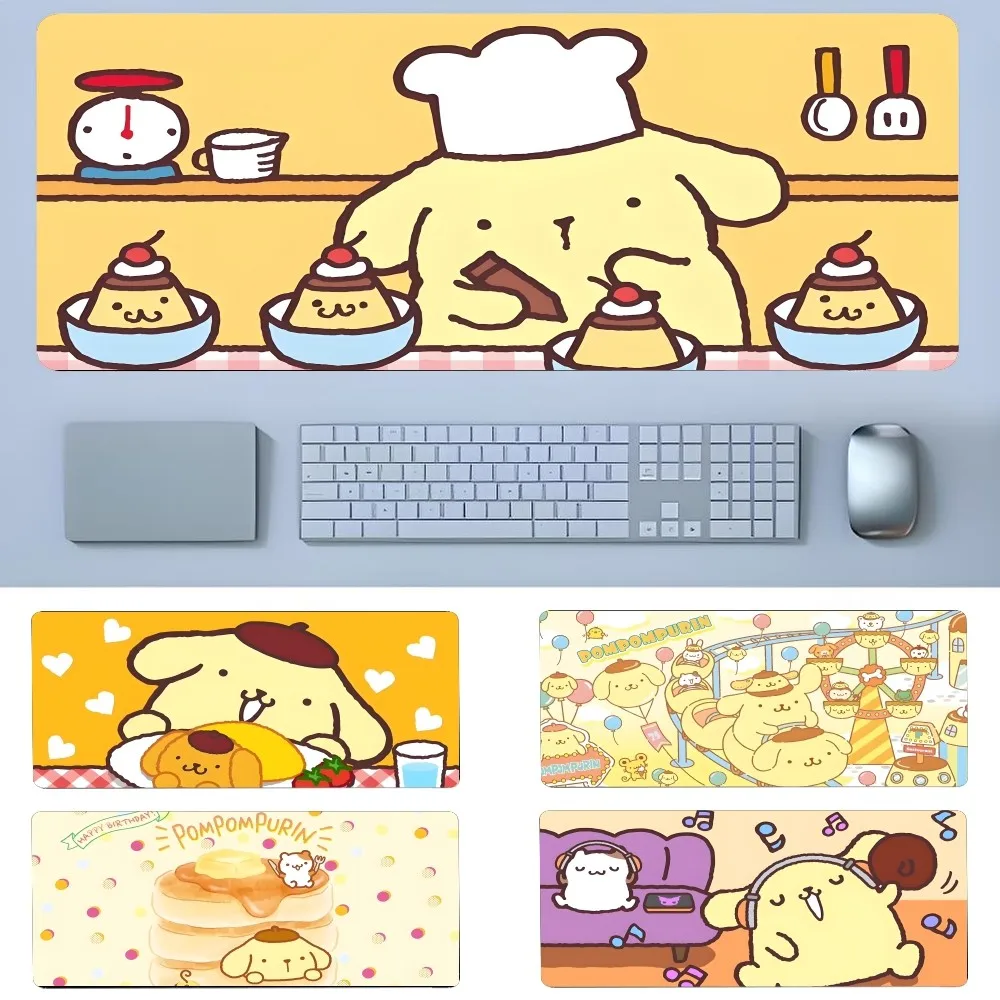 Mousepad anjing p-pudding lucu produk baru alas Mouse Gaming besar L XL XXL alas Mouse Gamer ukuran untuk alas Keyboard