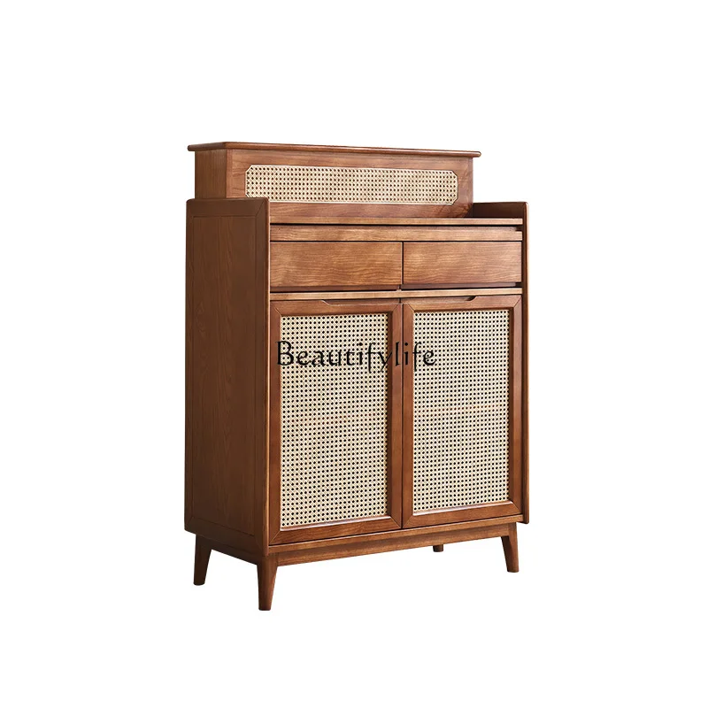

New Chinese rattan household solid wood modern simple Buddhist platform Buddhist niche Buddha table