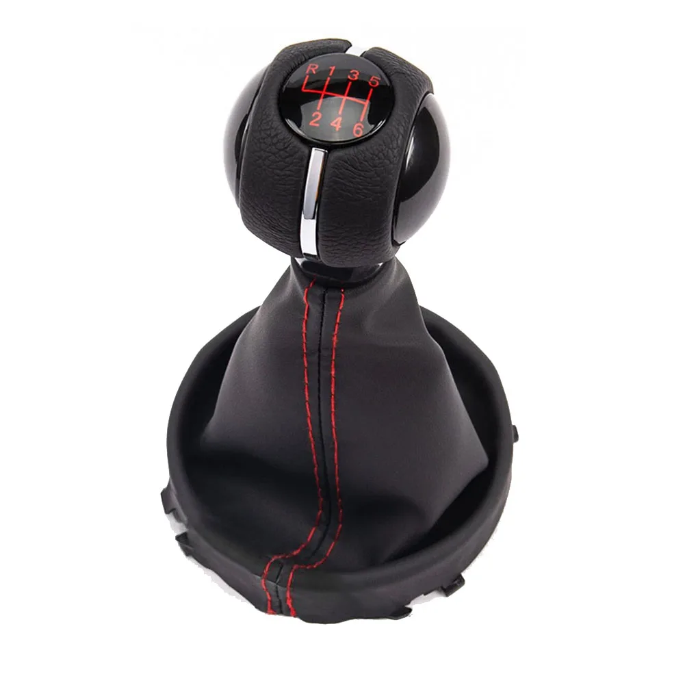 

LEATHER SHIFT HANDLE 6 SPEED HANDLE SHIFTER As Shown In The Picture Compatible With Mini Models Enhanced Grip Design